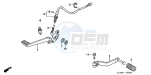 VFR8009 Australia - (U / MME) drawing PEDAL