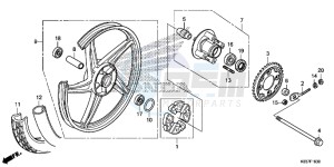 AFS110CSFF CB1000R 2ED - (2ED) drawing 30 REAR WHEEL