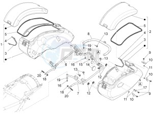 California 1400 Corazzieri 1380 drawing Suitcases