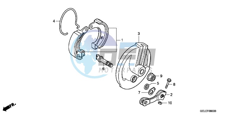 FRONT BRAKE PANEL