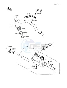 KLF 220 A [BAYOU 220] (A1-A4) [BAYOU 220] drawing MUFFLER