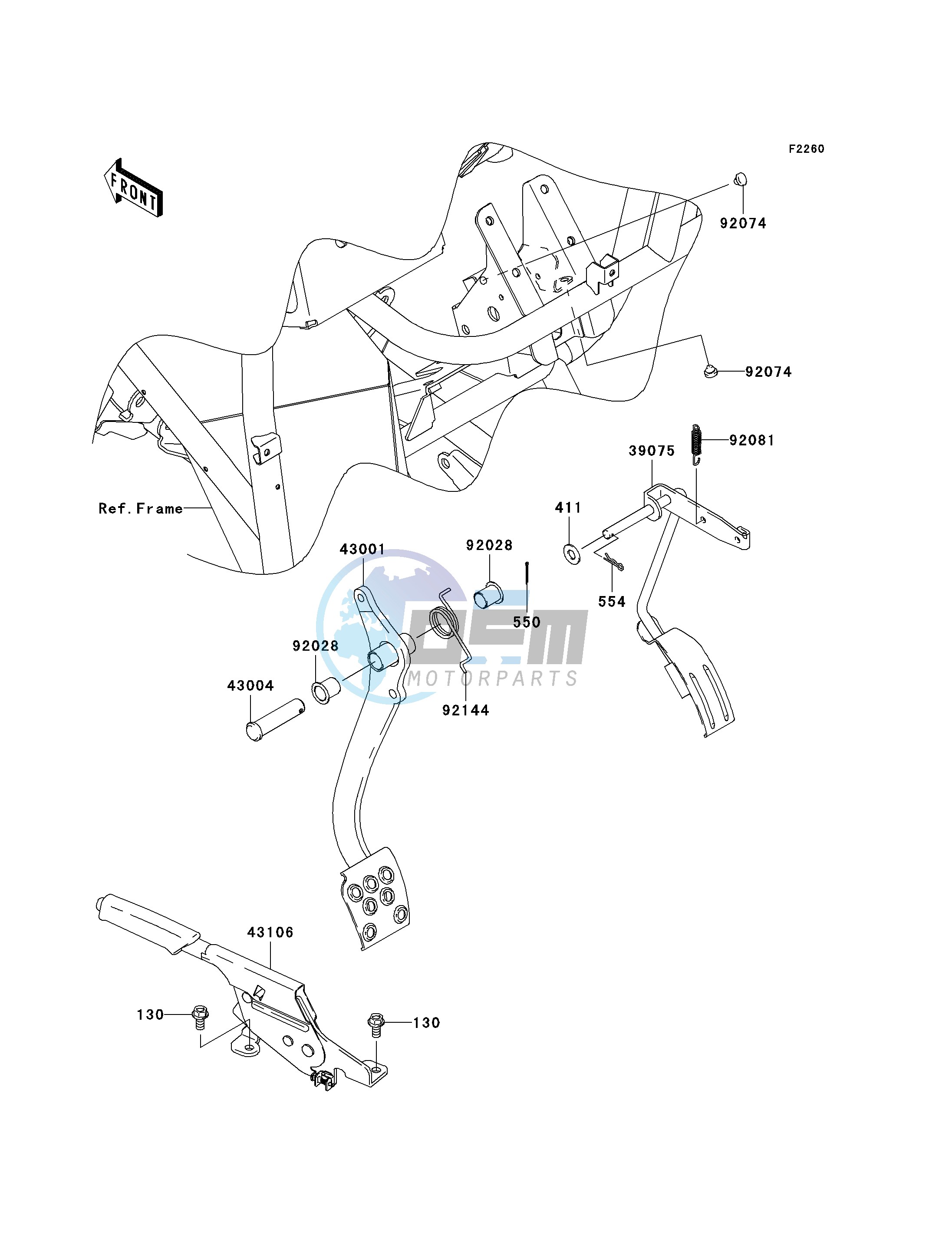 BRAKE PEDAL_THROTTLE LEVER