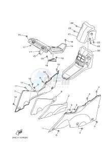 YXZ1000ES YXZ10YMSH YXZ1000R EPS SPECIAL EDITION (2HCF) drawing SIDE COVER 2