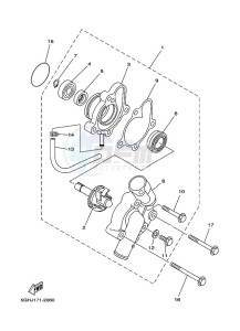 YFM450FWBD KODIAK 450 EPS (BEYK) drawing WATER PUMP