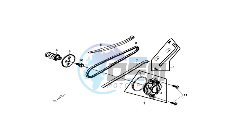 CHAIN / CHAIN TENSIONER / CHAIN GUIDE