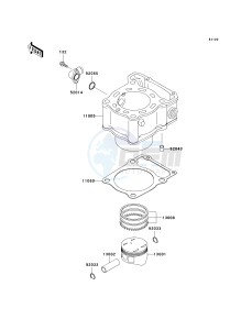 KLX 250 D [KLX250R] (D2-D4) [KLX250R] drawing CYLINDER_PISTON-- S- -