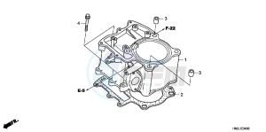 TRX500FPAC drawing CYLINDER