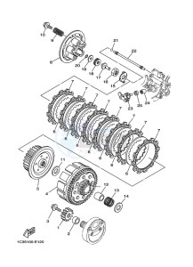 YZ125 (B4X2) drawing CLUTCH