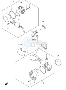 VL250 (E19) drawing TURN SIGNAL LAMP