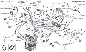 Griso V 8V 1200 drawing Electrical system I