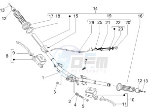 Runner 125 VX 4t e3 serie Speciale drawing Handlebars - Master cilinder