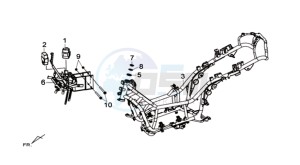 MAXSYM 400 I drawing FRAME / BATTERY