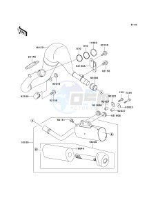 KX 65 A (A6) A6 drawing MUFFLER-- S- -