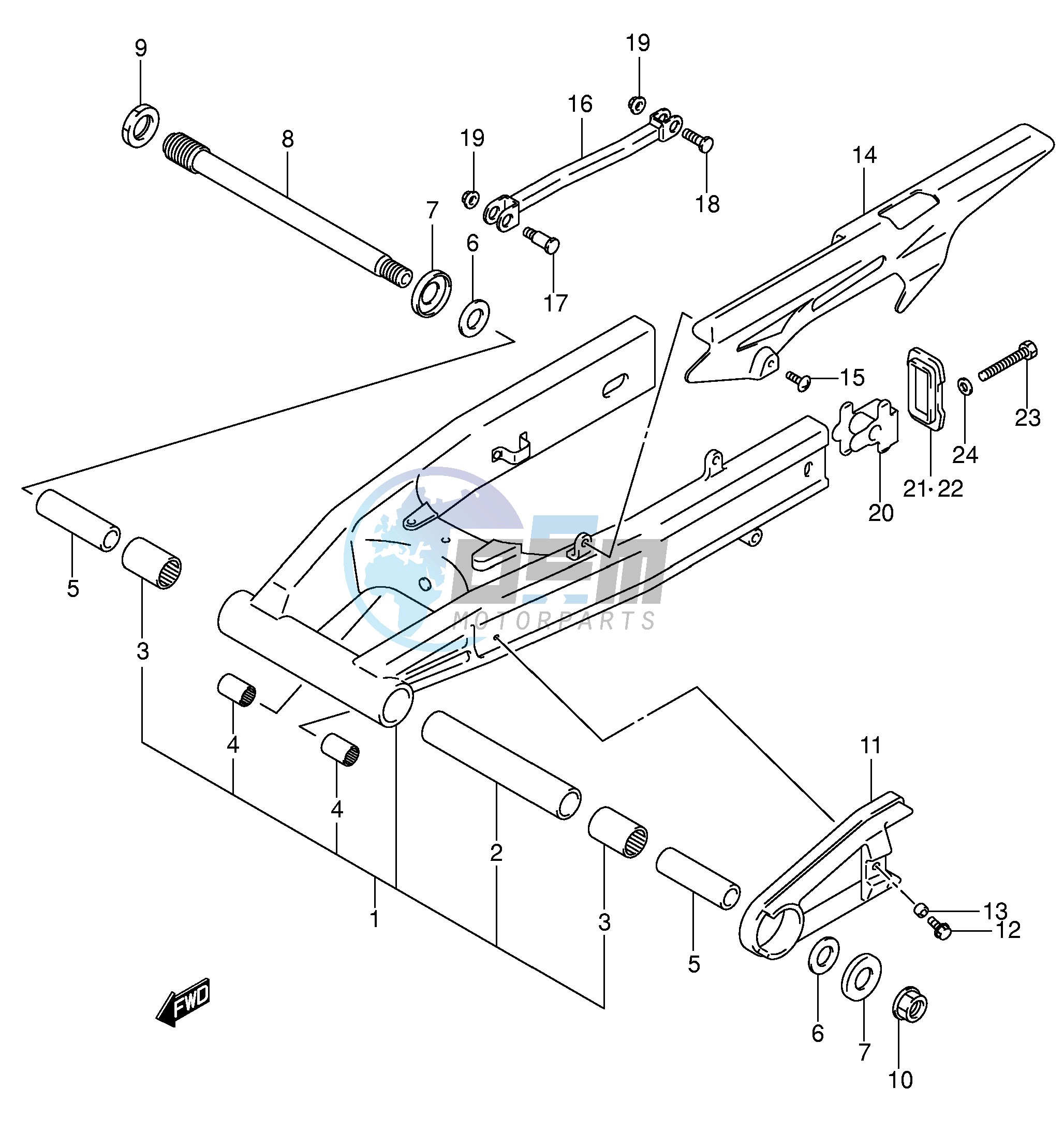 REAR SWINGING ARM