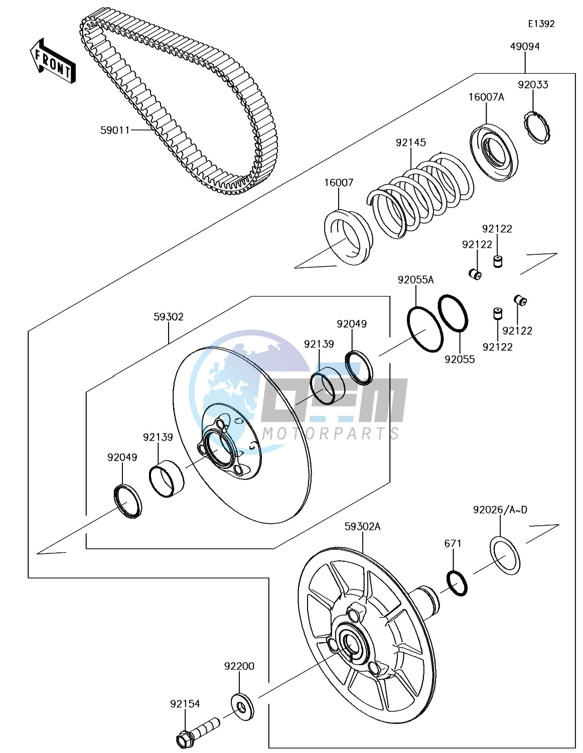 Driven Converter/Drive Belt