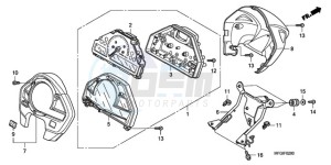 CB600F3A France - (F / CMF ST 25K) drawing METER