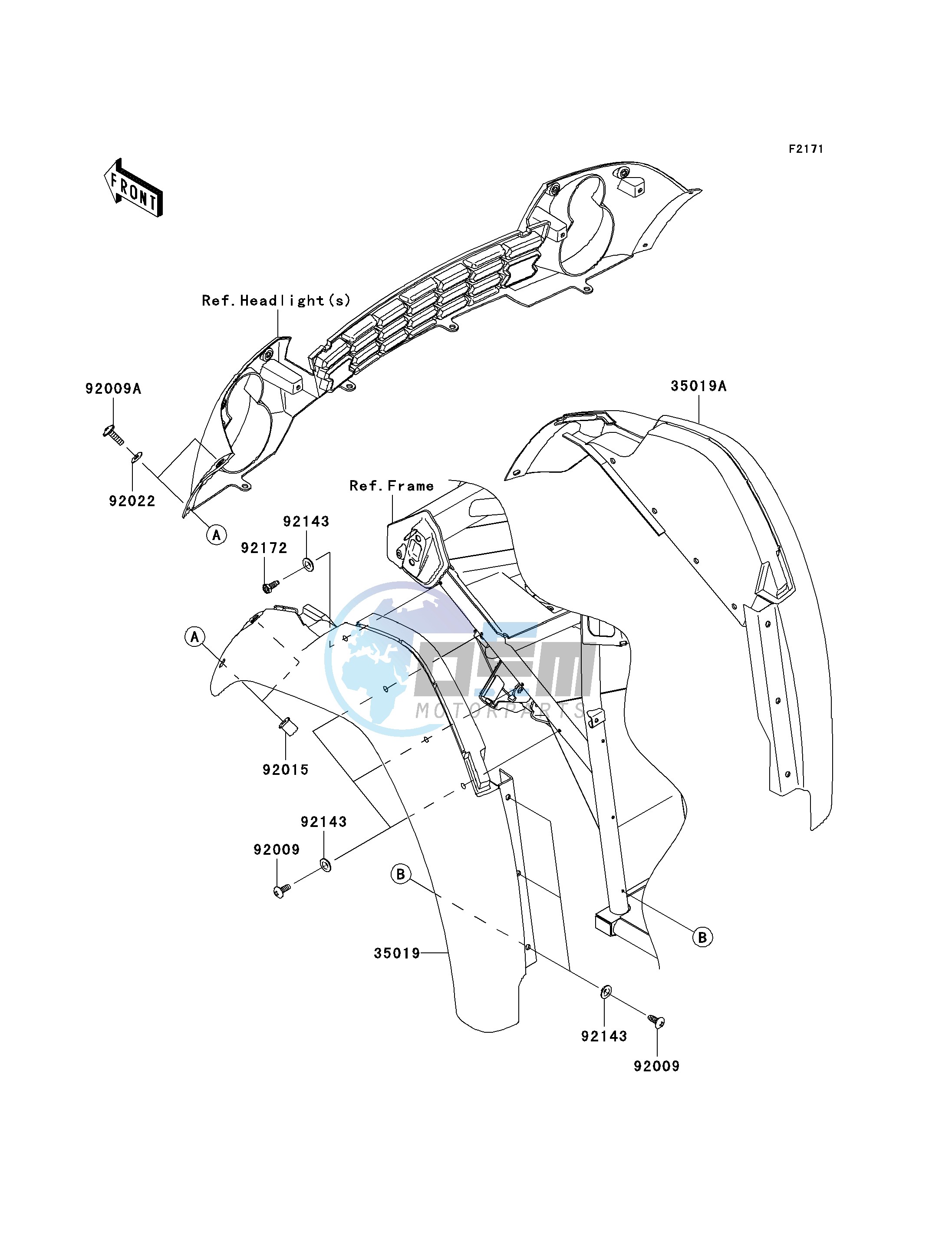 FRONT FENDER-- S- -