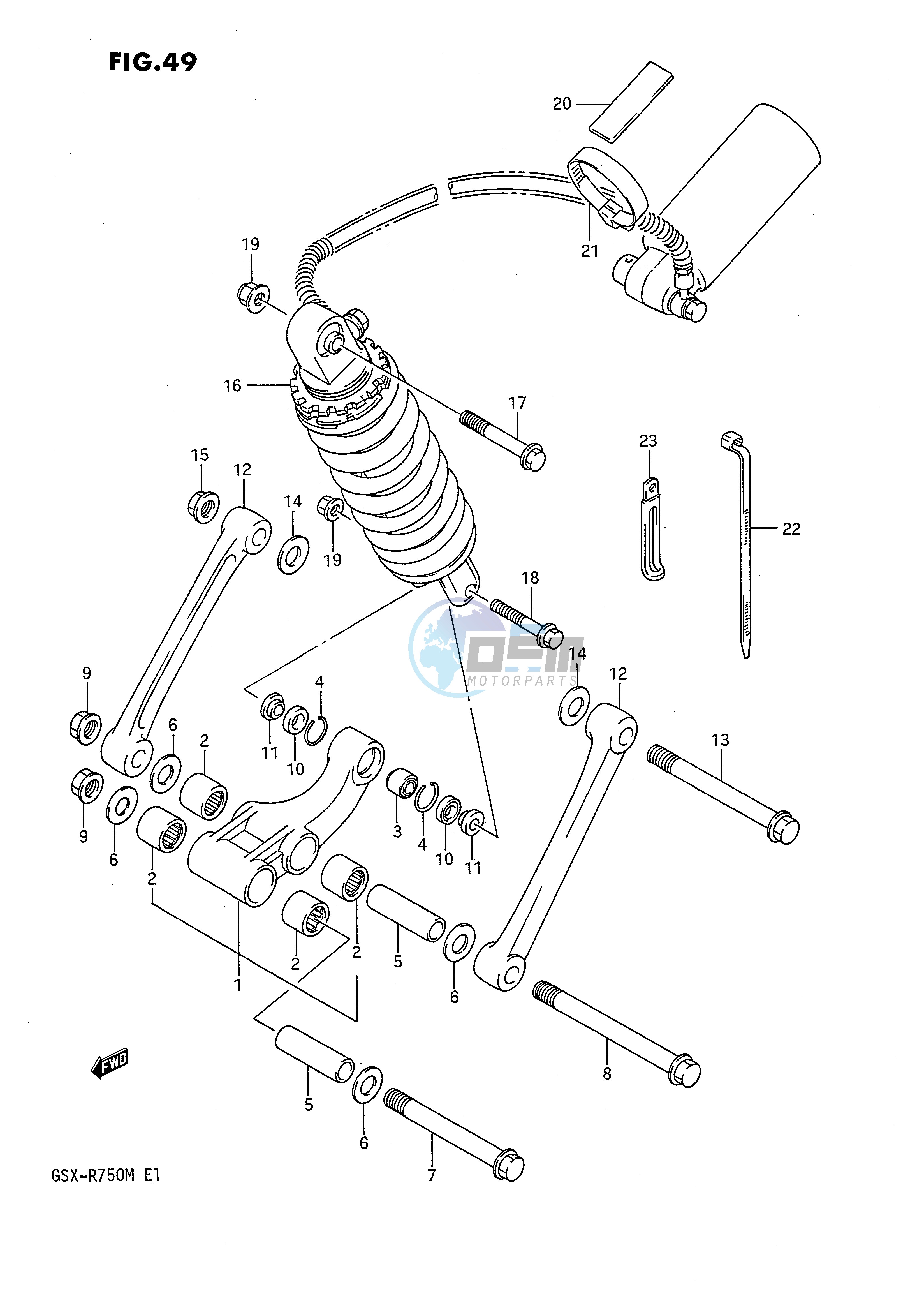 REAR CUSHION LEVER