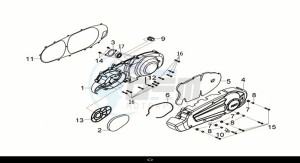 HD 300I ABS (LS30W2-EU) (E5) (M1) drawing L.CRANK CASE COVER