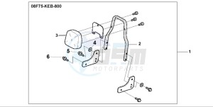 CMX250C REBEL drawing BACKREST KIT