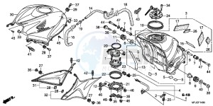 CBR600RRC drawing FUEL TANK