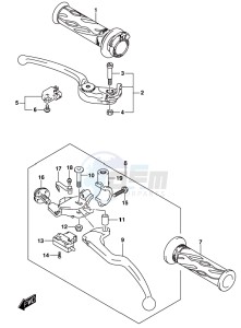 GSX-S1000 A drawing HANDLE LEVER