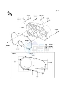 VN 800 E [VULCAN 800 DRIFTER] (E6F) E6F drawing RIGHT ENGINE COVER-- S- -