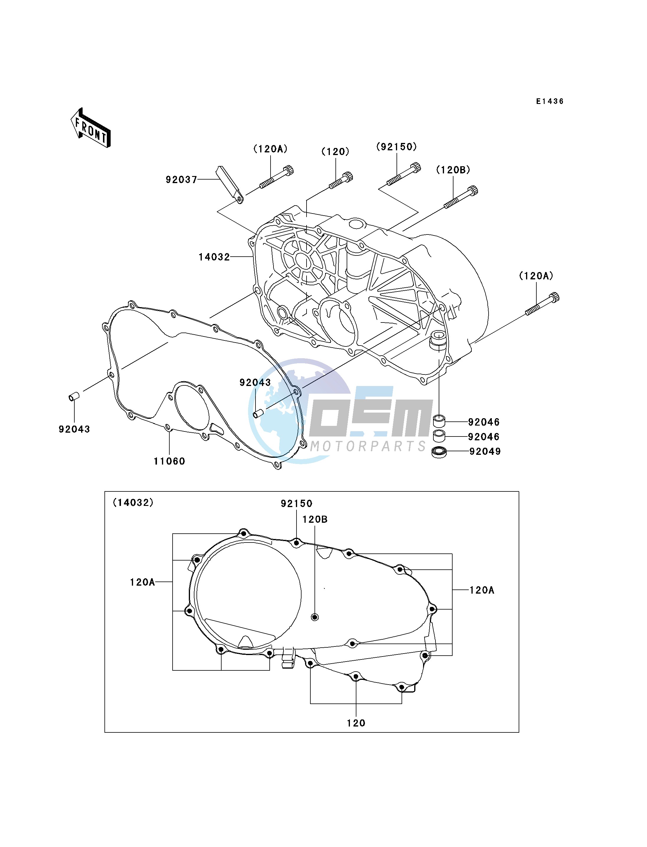 RIGHT ENGINE COVER-- S- -