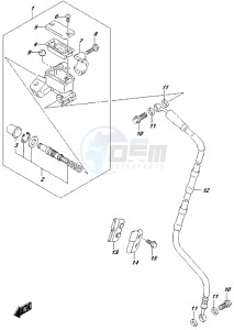 RM-Z450 drawing FRONT MASTER CYLINDER