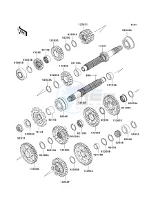 ZX 1000 E [NINJA ZX-10R] (E8F-E9FA) 0E9F drawing TRANSMISSION