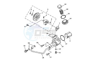 XC K CYGNUS R 125 drawing OIL PUMP