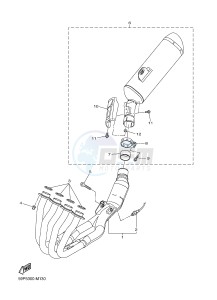 FZ8-N 800 FZ8 (NAKED) (39PL) drawing EXHAUST