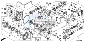 TRX420FA1H TRX420 ED drawing FRONT FINAL GEAR