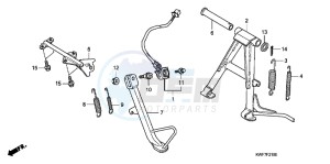 CBF125MD CBF125M UK - (E) drawing STAND