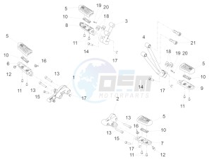 V7 III Stone 750 e4 (NAFTA) drawing Foot rests