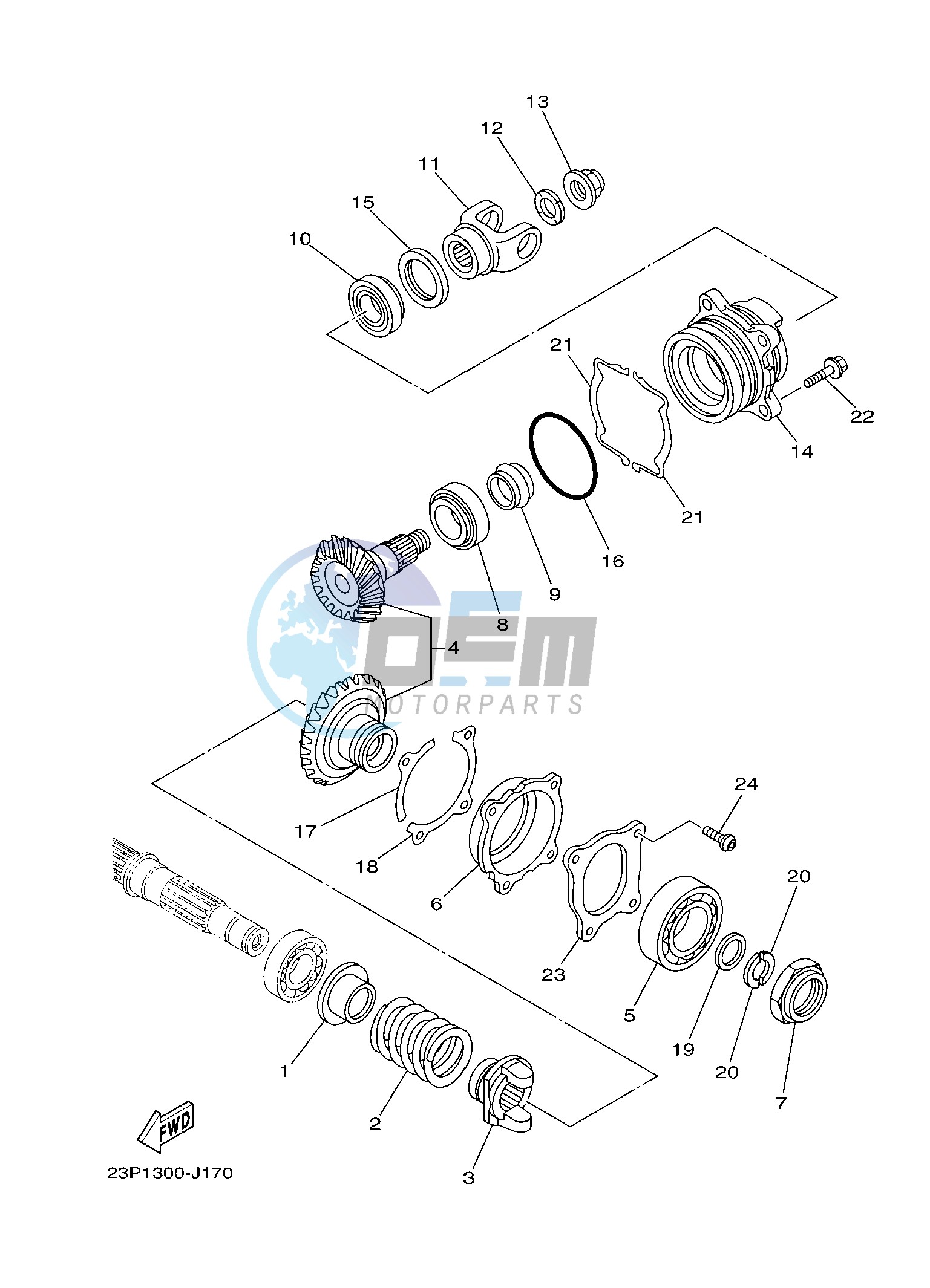 MIDDLE DRIVE GEAR