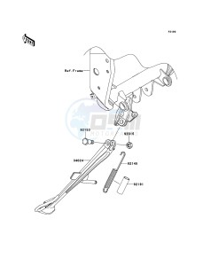 Z750R ABS ZR750PBF FR GB XX (EU ME A(FRICA) drawing Stand(s)