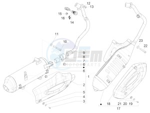 Liberty 150 iGet 4T 3V ie ABS (APAC) drawing Silencer