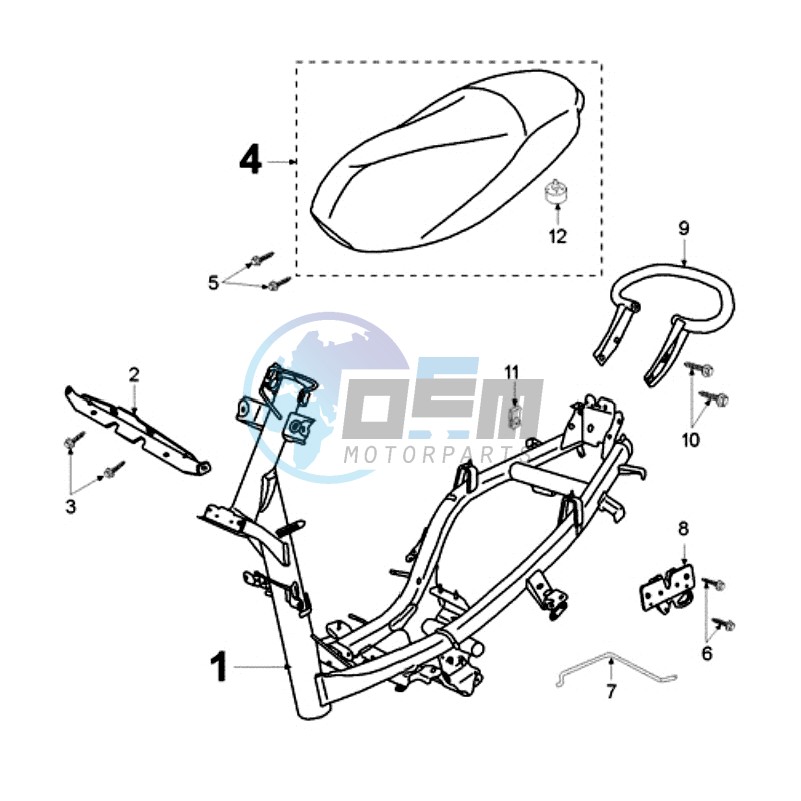 FRAME AND SADDLE