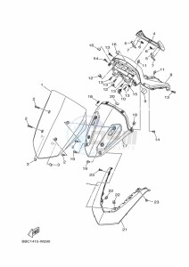 GPD155-A NMAX 150 (BBDG) drawing WINDSHIELD