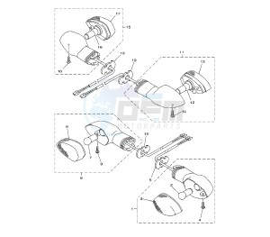 FZ8-NA 800 drawing FLASHER LIGHT