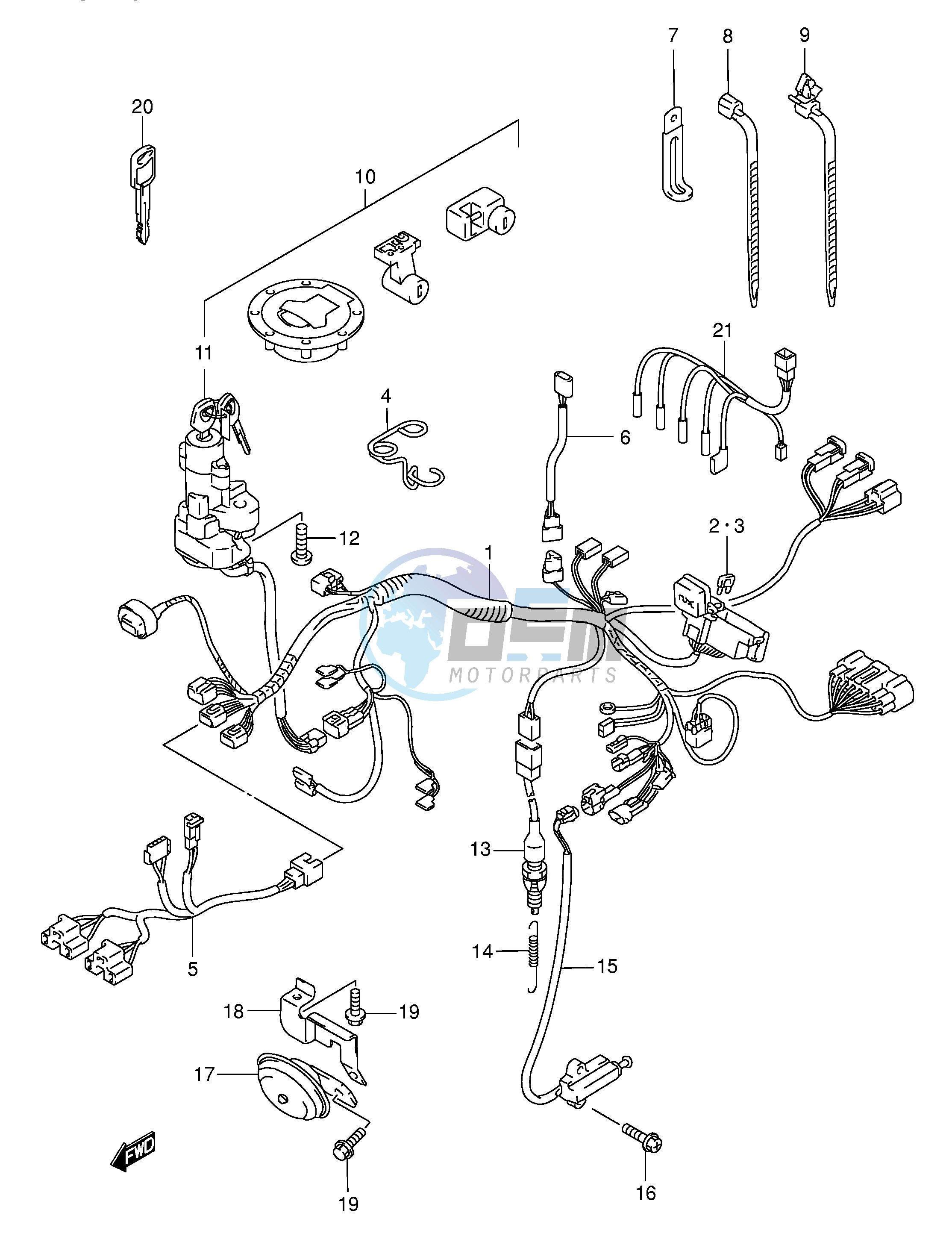 WIRING HARNESS (MODEL K3)