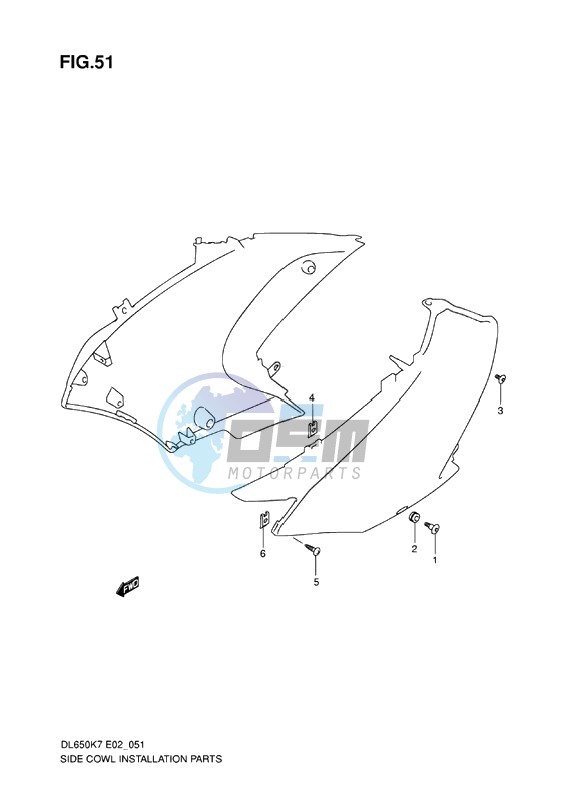 SIDE COWLING INSTALLATION PARTS