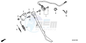 VT750CA9 Australia - (U / ST) drawing SIDE STAND