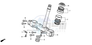 CRM125R drawing STEERING STEM