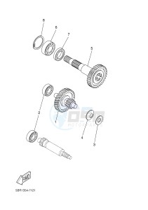 NS50N AEROX NAKED (1PL1 1PL1) drawing TRANSMISSION