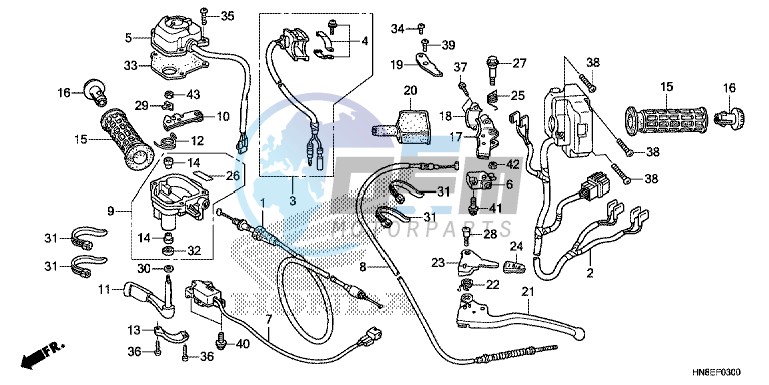 HANDLE LEVER/SWITCH/CABLE