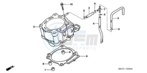 CRF450X9 U drawing CYLINDER