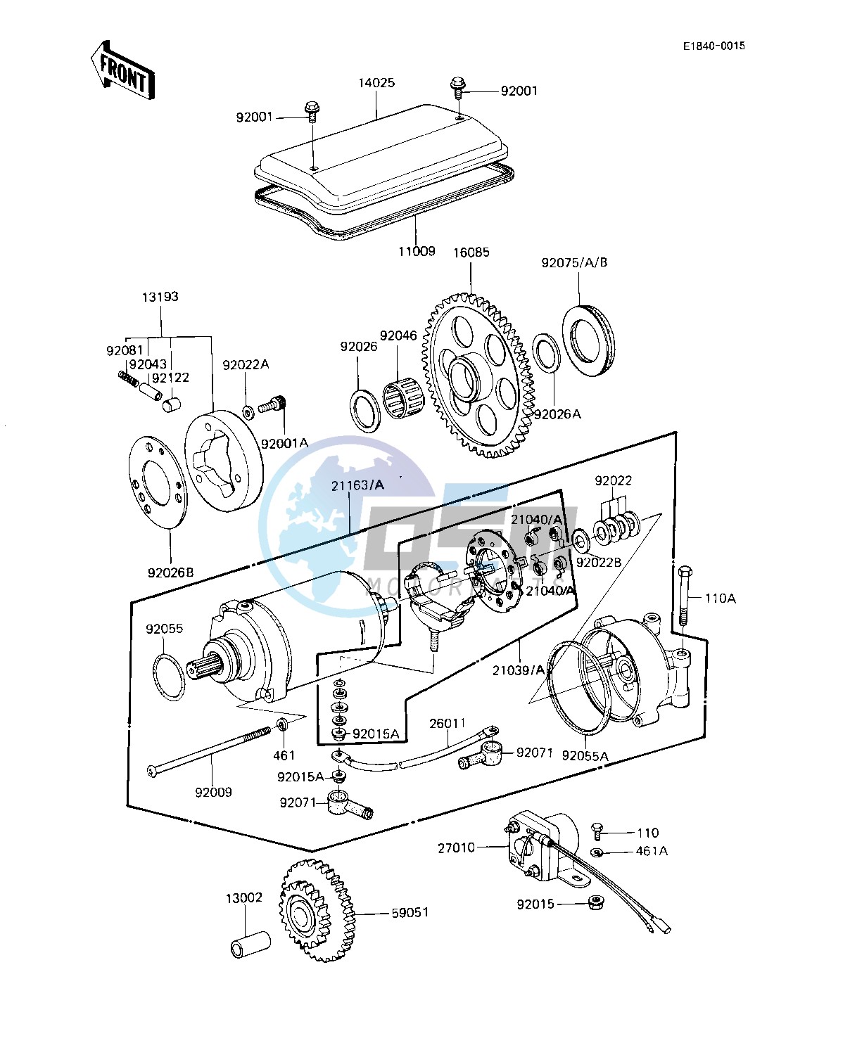 STARTER MOTOR_STARTER CLUTCH -- KZ1000-J2_J3- -