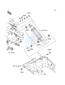 VERSYS KLE650CEF XX (EU ME A(FRICA) drawing Suspension/Shock Absorber